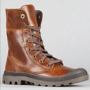 🤎 Palladium Pampa Hi Leather Boots Men 7 Women 8